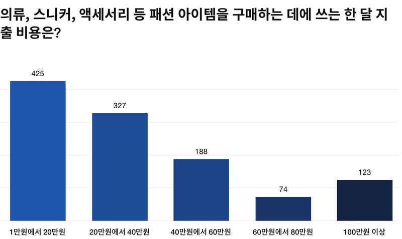 <하입비스트> 코리아의 패션 브랜드 선호도 및 소비 패턴 설문 조사 보고서