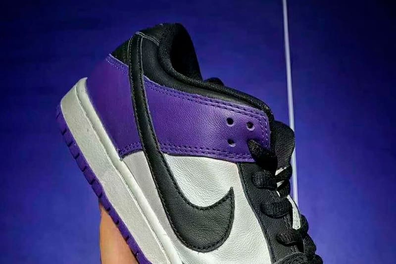 에어 조던 1과 쌍둥이? 나이키 SB 덩크 로우 ‘코트 퍼플’ 실물 공개