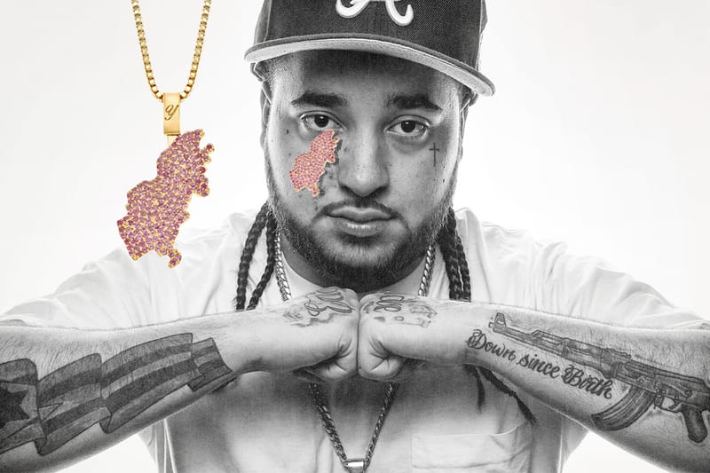 얼굴 반점을 자수정으로 표현한, 퀀테즈의 에이셉 얌스 트리뷰트 주얼리