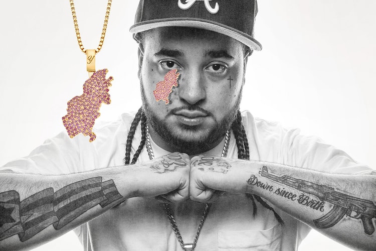 얼굴 반점을 자수정으로 표현한, 퀀테즈의 에이셉 얌스 트리뷰트 주얼리