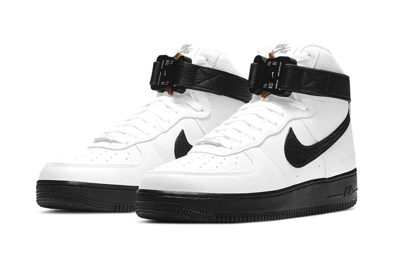 1017 알릭스 9SM x 나이키 에어 포스 1 하이 '블랙 & 화이트' 공식 이미지