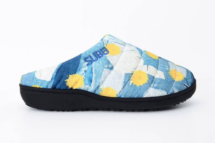 꽃과 스마일리 페이스가 수놓인, 더 뮤지엄 비지터 x 수부 패딩뮬 출시