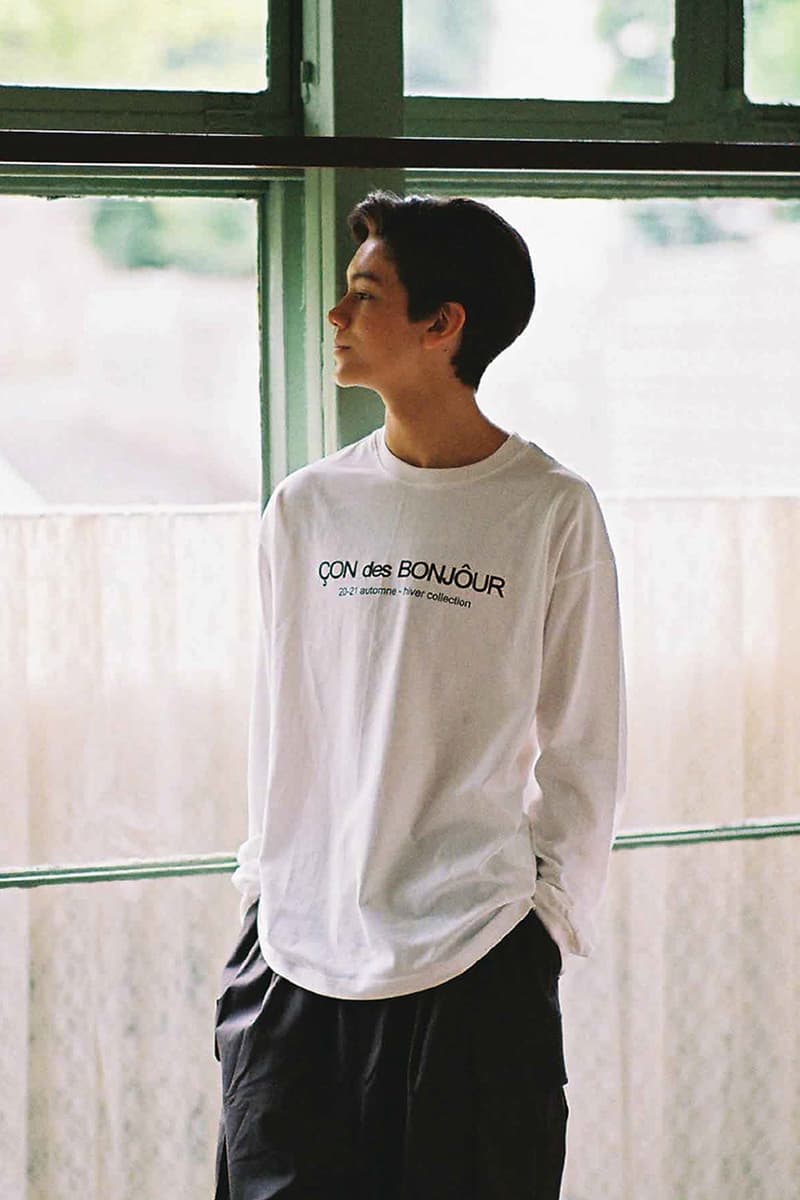 곤니치와봉쥬르, ‘꼼 데 가르송’ 패러디 담은 2020 FW 컬렉션 룩북 공개, 페덱스, 패러디 로고, conbon, Conichiwa Bonjour, 도메스틱