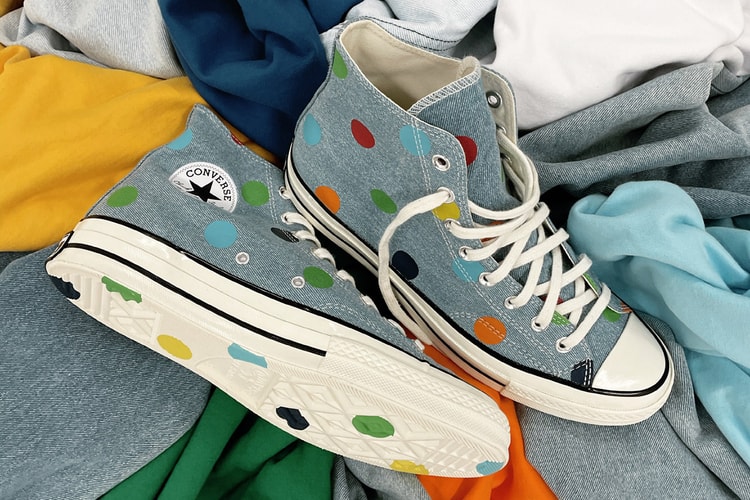 어퍼부터 아웃솔까지 폴카 도트로 감싼, 컨버스와 골프 왕의 새 협업 척 70