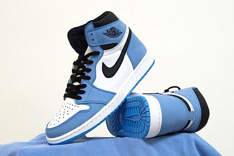 나이키 에어 조던 1 하이 OG ‘유니버시티 블루’의 실물