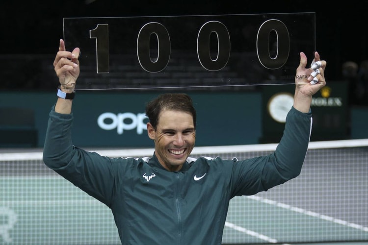 라파엘 나달, 남자 프로 테니스 역사상 네 번째 ‘개인 통산 1000승’ 달성