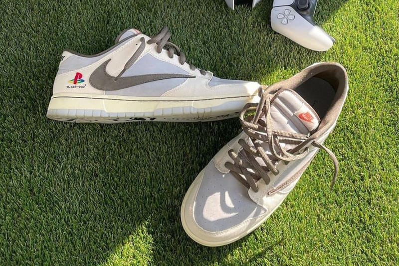 트래비스 스콧 x 플레이스테이션 5 x 나이키 협업 덩크 실물 공개