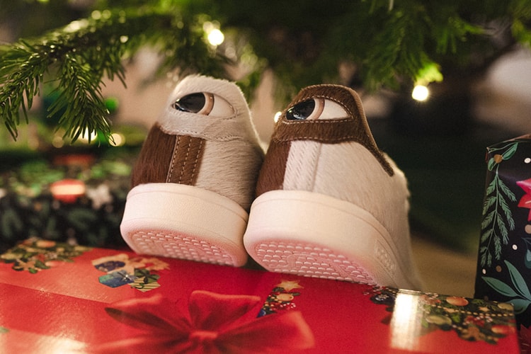 힐탭에 눈동자가 부착된, 아디다스 스탠 스미스 '크리스마스 몬스터' 출시