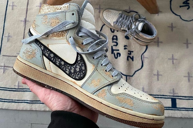 다니엘 아샴, 곳곳이 부식된 커스텀 '에어 디올' 하이 공개