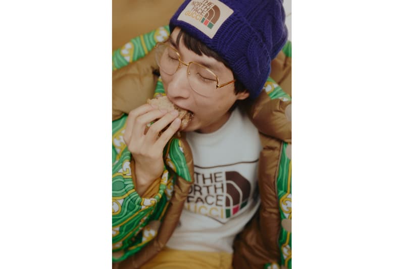 럭셔리와 아웃도어의 만남, 구찌 x 노스페이서 컬렉션 룩북 공개, 노페 패딩, 재킷, 봄버, 구찌 스니커, 지속가능한 패션, 재활용 소재, 에코닐