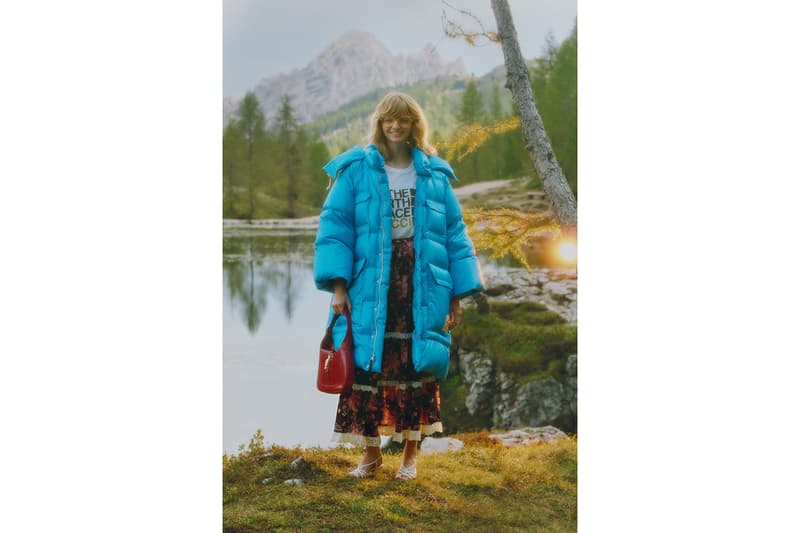 럭셔리와 아웃도어의 만남, 구찌 x 노스페이서 컬렉션 룩북 공개, 노페 패딩, 재킷, 봄버, 구찌 스니커, 지속가능한 패션, 재활용 소재, 에코닐