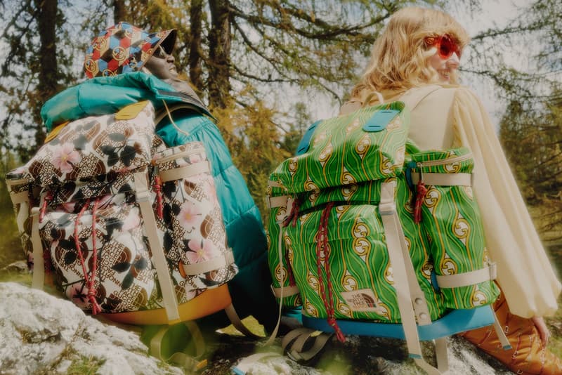 럭셔리와 아웃도어의 만남, 구찌 x 노스페이서 컬렉션 룩북 공개, 노페 패딩, 재킷, 봄버, 구찌 스니커, 지속가능한 패션, 재활용 소재, 에코닐