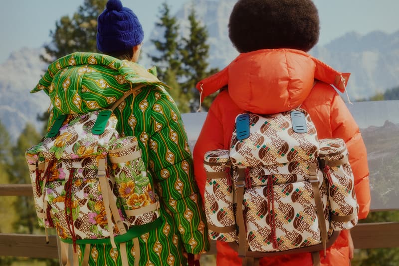 럭셔리와 아웃도어의 만남, 구찌 x 노스페이서 컬렉션 룩북 공개, 노페 패딩, 재킷, 봄버, 구찌 스니커, 지속가능한 패션, 재활용 소재, 에코닐