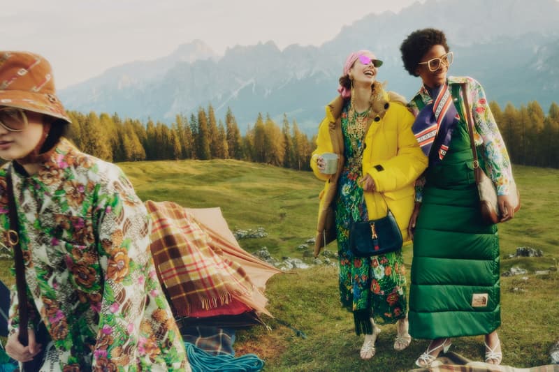 럭셔리와 아웃도어의 만남, 구찌 x 노스페이서 컬렉션 룩북 공개, 노페 패딩, 재킷, 봄버, 구찌 스니커, 지속가능한 패션, 재활용 소재, 에코닐