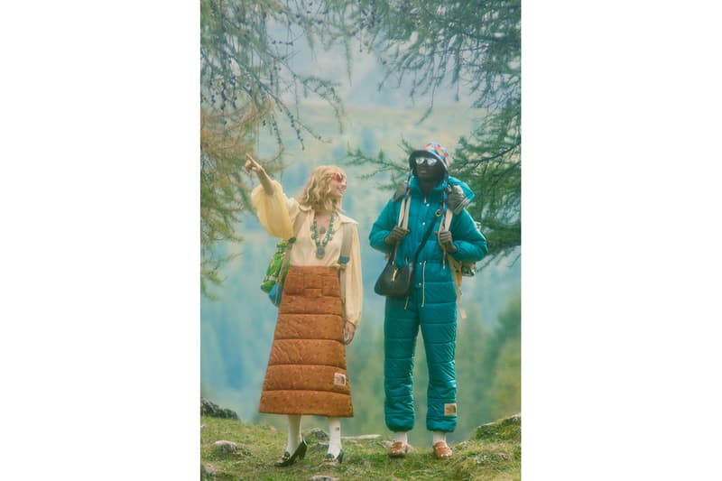 럭셔리와 아웃도어의 만남, 구찌 x 노스페이서 컬렉션 룩북 공개, 노페 패딩, 재킷, 봄버, 구찌 스니커, 지속가능한 패션, 재활용 소재, 에코닐