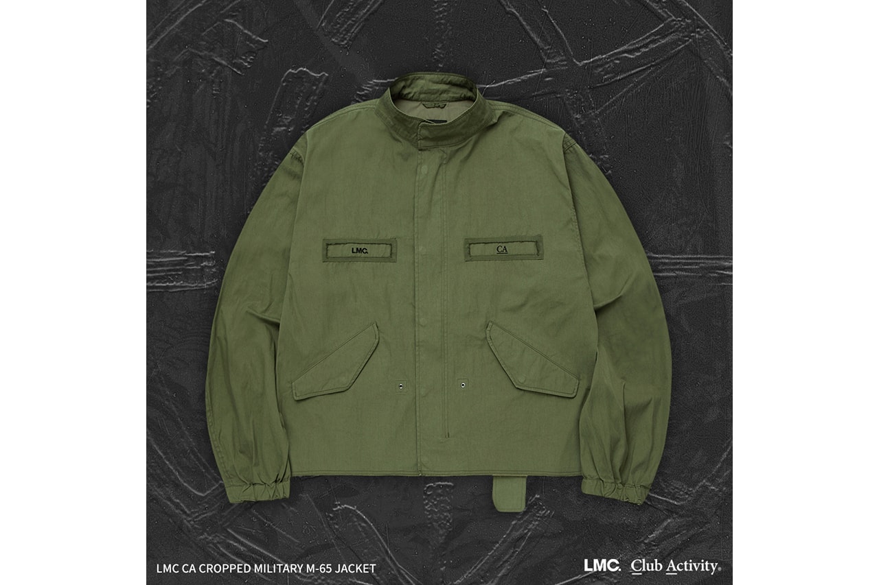 클럽액티비티 x LMC, 협업 크롭 M-65 재킷 출시, CA, 레이어, 밀리터리, 군복