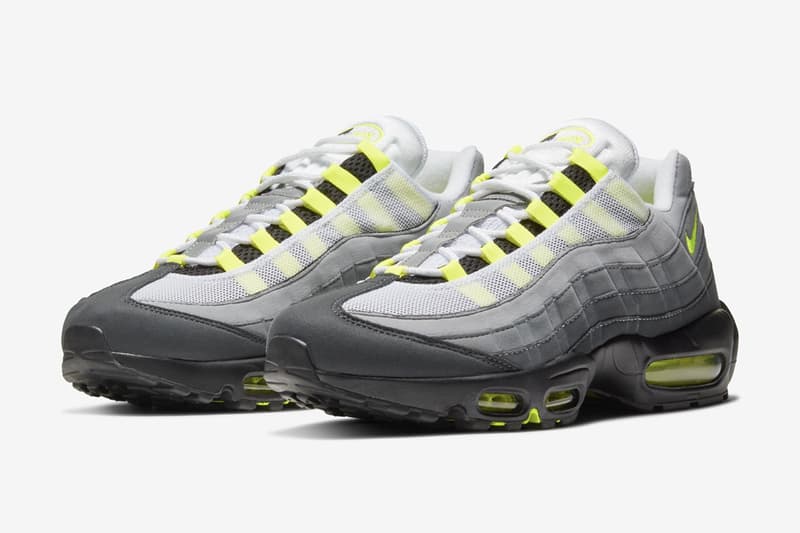 나이키, 25년 전 디자인 그대로 유지한 에어 맥스 95 ‘네온 옐로’ 공식 발매, SNKRS, 출시 정보