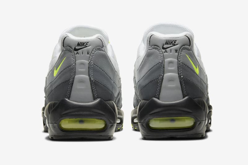나이키, 25년 전 디자인 그대로 유지한 에어 맥스 95 ‘네온 옐로’ 공식 발매, SNKRS, 출시 정보