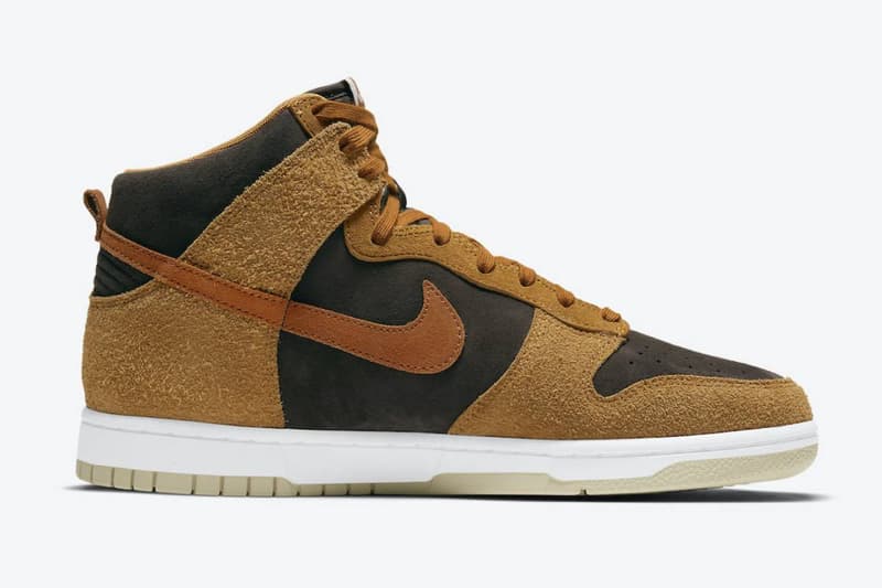 업데이트: 나이키 덩크 하이 ‘다크 러셋’ 공식 발매일 정보, SNKRS, 스웨이드 가죽, 스우시