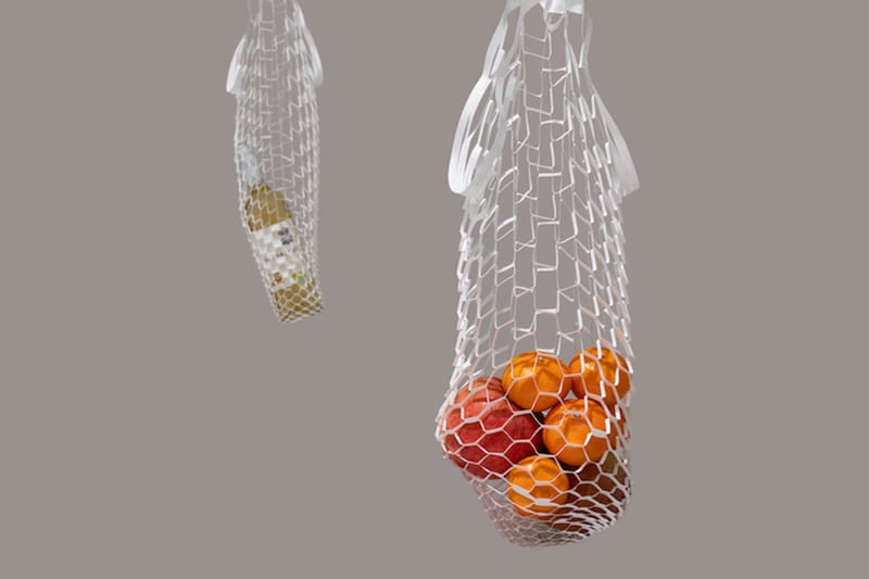 디자인 스튜디오 임성묵, 친환경 소재 사용 '지속 가능한 그물형 쇼핑백' 출시