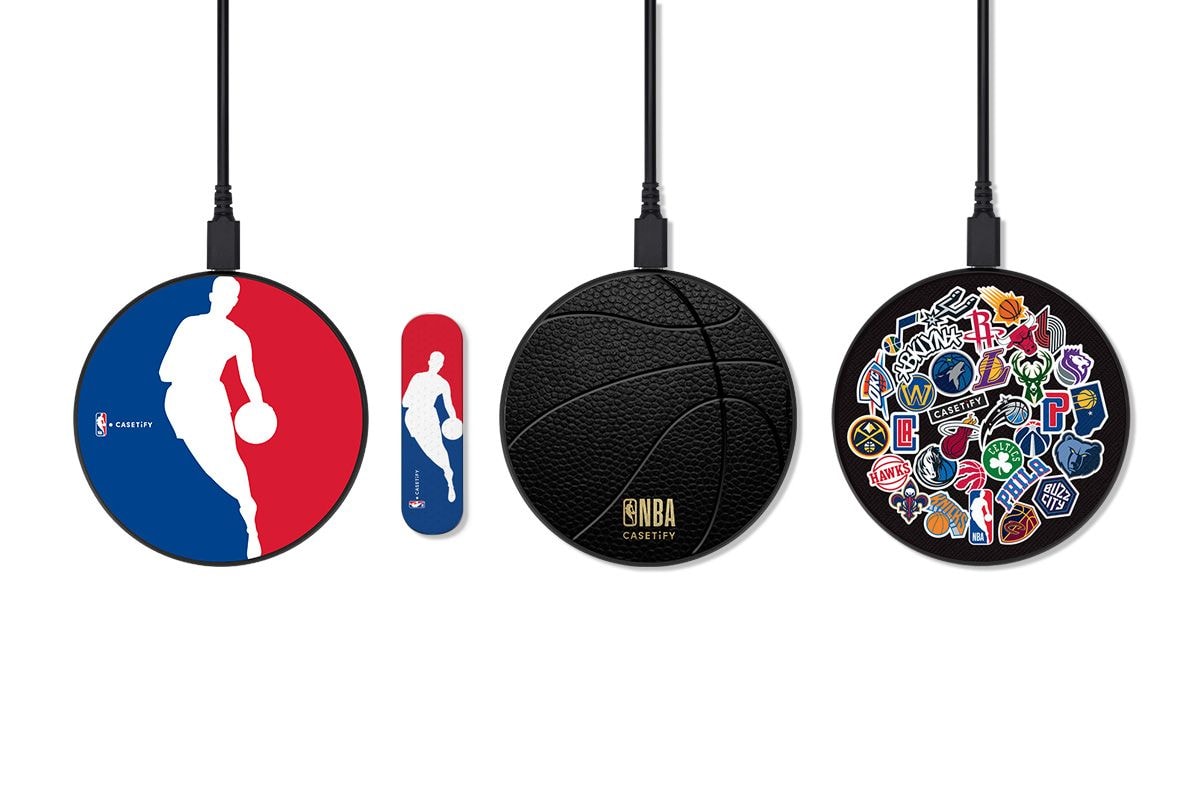 NBA x 케이스티파이, ‘18K 골드 아이폰 케이스’ 포함 테크 액세서리 컬렉션 출시, 에어팟, 무선 충전 패드
