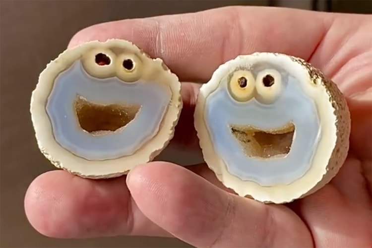 만화 속 ‘쿠키 몬스터’의 얼굴을 쏙 빼닮은 희귀 원석이 발견됐다