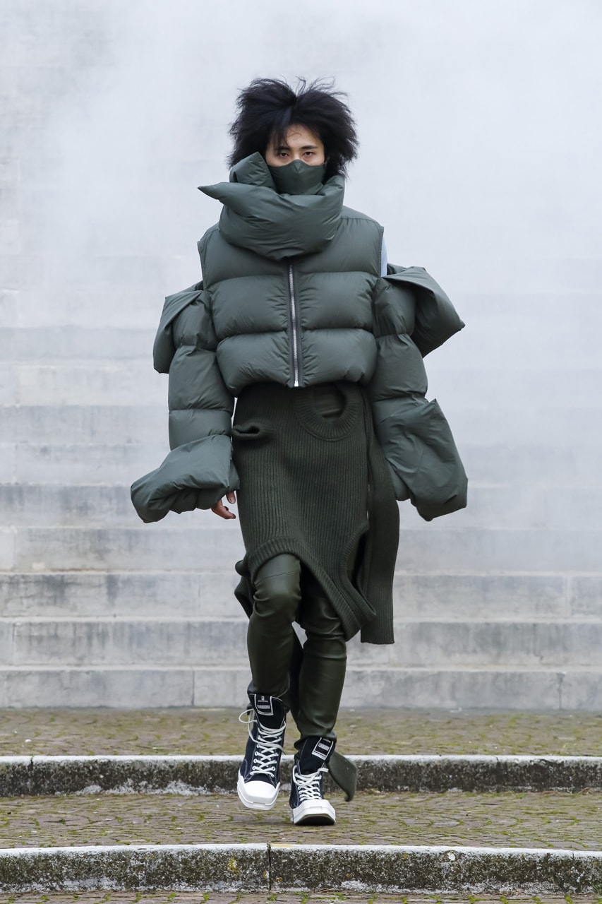 릭 오웬스, 해체주의적 디자인의 2021 가을, 겨울 컬렉션 공개, 패션위크
