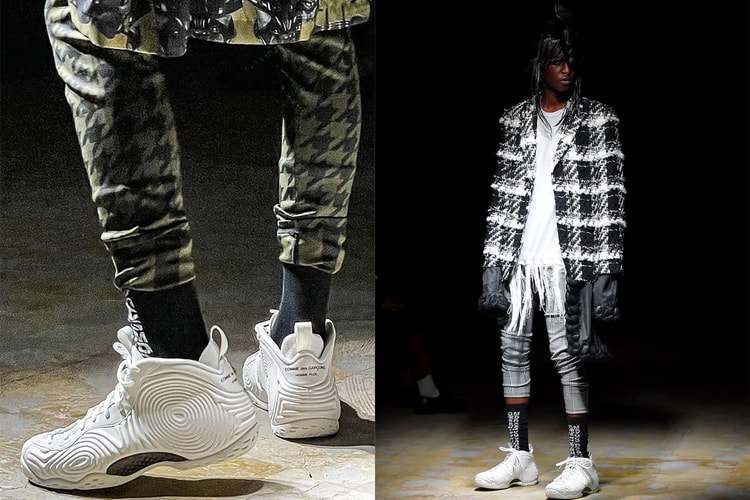 협업 나이키 에어 폼포짓 원 포함, 꼼 데 가르송 옴므 플러스 2021 FW 컬렉션