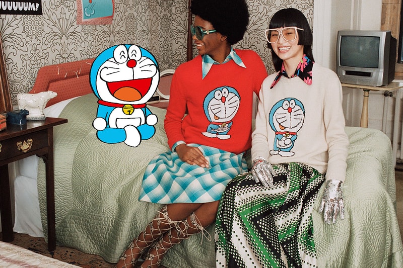 구찌 x ‘도라에몽’ 캠페인 룩북 공개, 모델들과 도라에몽이 함께 촬영? 50주년, 노진구, 노비타, 퉁퉁이, 이슬이