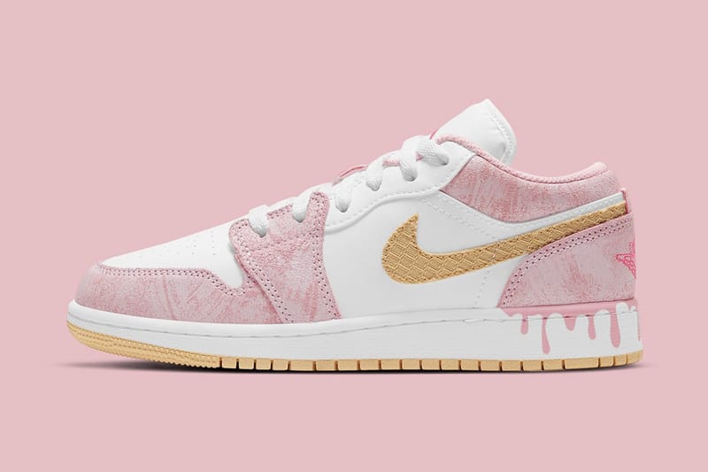 나이키 에어 조던 1 로우 ‘페인트 드립’의 상세 사진 공개