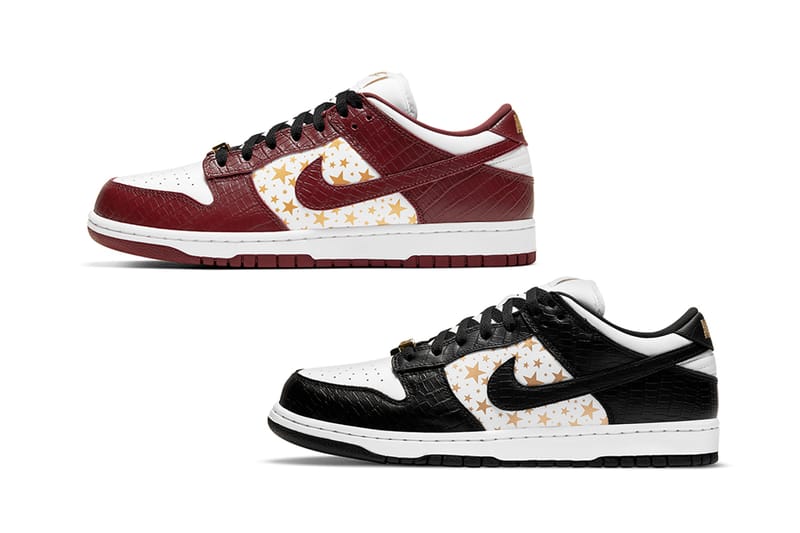 슈프림 x 나이키 SB 덩크 로우 네 가지 컬러웨이 공식 이미지 모두 공개