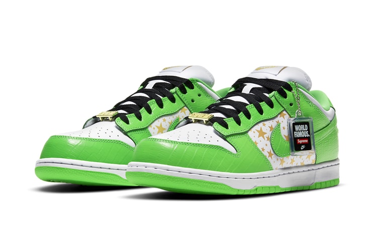 슈프림 x 나이키 SB 덩크 로우 ‘민 그린’ 공식 상세 사진