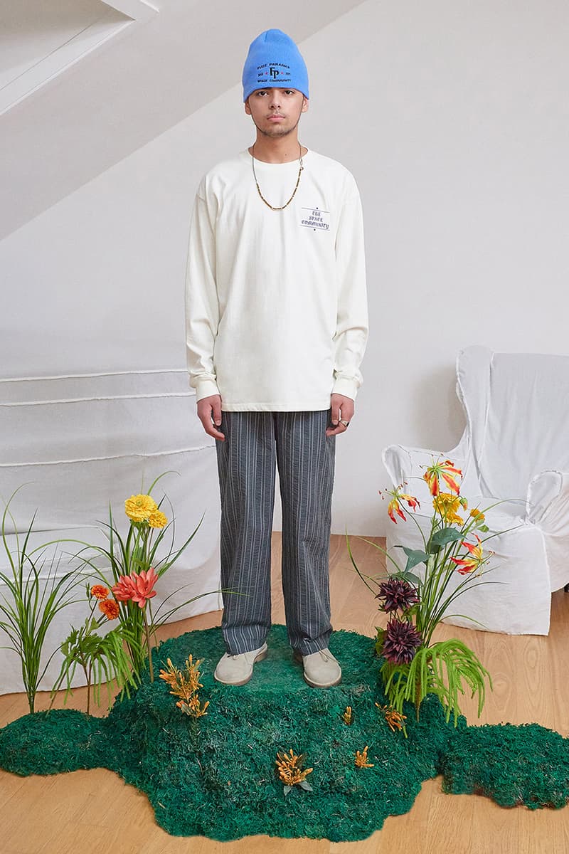 히피 문화에서 모티브를 얻은 퍼즈 2021 SS 컬렉션, 레이어, 1960, 평화 로고, 나비, 타이다이