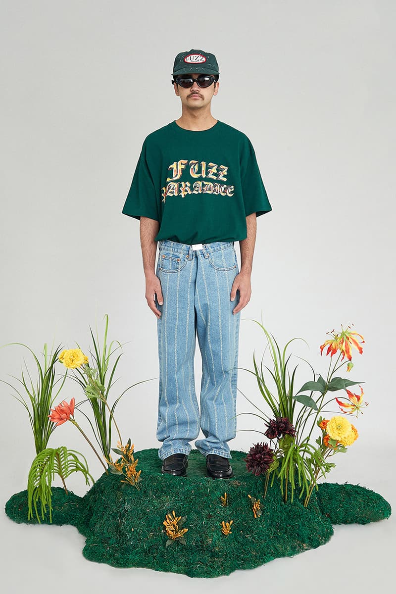 히피 문화에서 모티브를 얻은 퍼즈 2021 SS 컬렉션, 레이어, 1960, 평화 로고, 나비, 타이다이