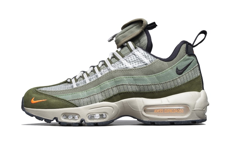 텅 위에 장착된 주머니, 에어 맥스 95 ‘미디엄 올리브’ 국내 공식 발매
