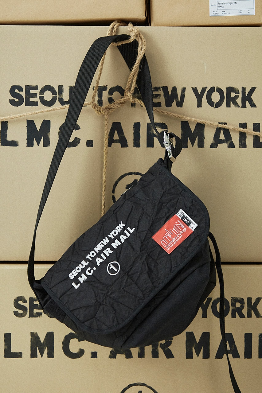 LMC x 맨하탄포티지 협업 컬렉션 출시. 백팩, 메신저백, 허슨백, 파우치, 카메라 케이스, 레이어