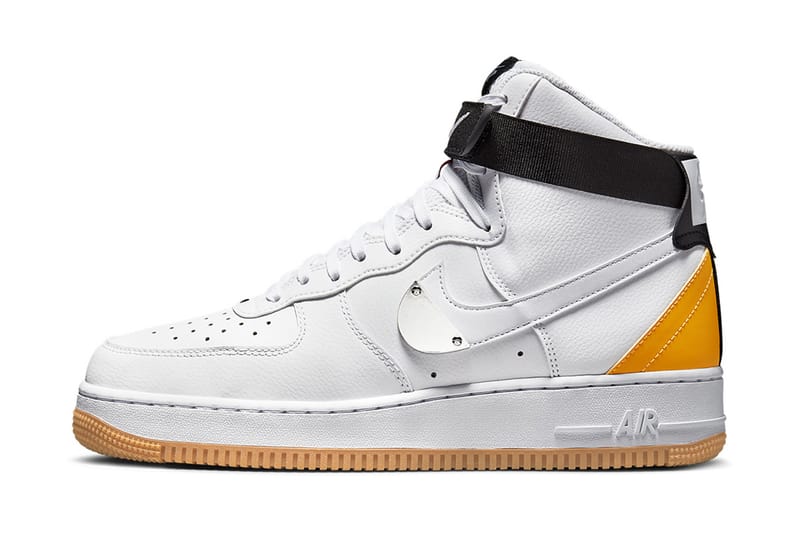 NBA x 나이키 에어 포스 1 하이 ‘화이트/유니버시티 골드’ 출시