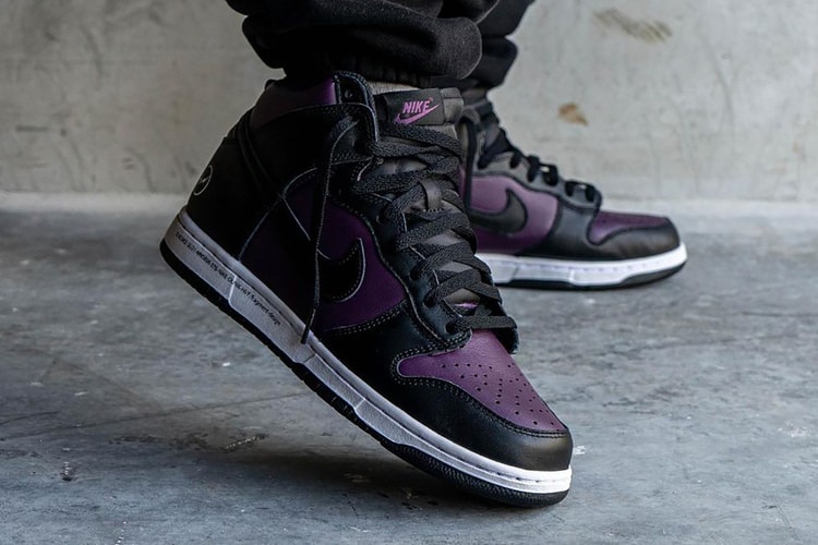 프라그먼트 디자인과 나이키의 협업 덩크 하이 '베이징' 실착 이미지