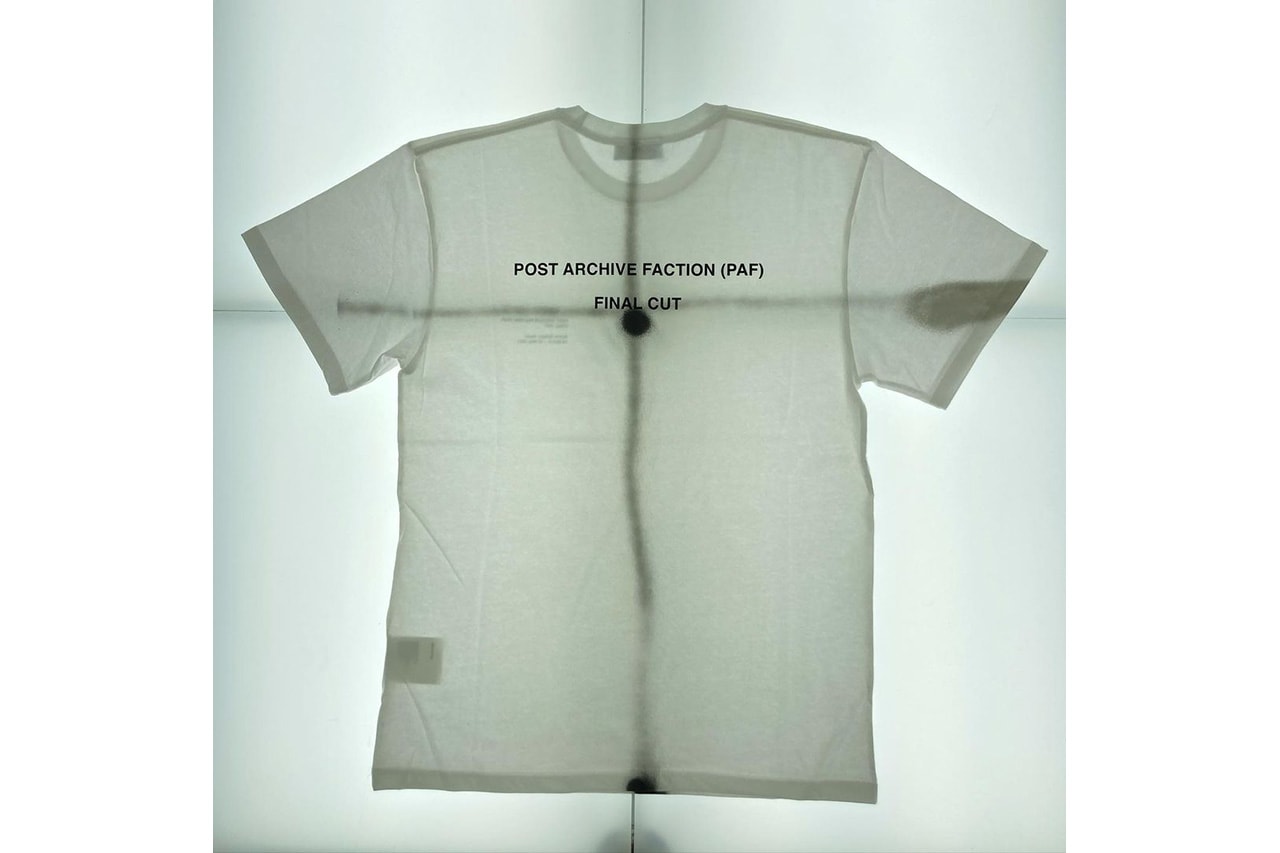 포스트 아카이브 팩션, '파이널 컷' 전시 기념 2백장 한정 티셔츠 발매, 아라리오 갤러리