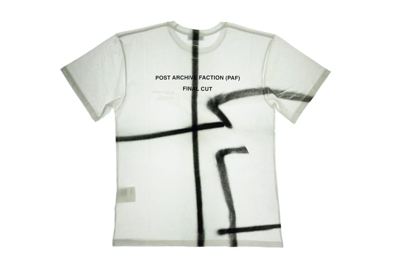 포스트 아카이브 팩션, '파이널 컷' 전시 기념 2백장 한정 티셔츠 발매