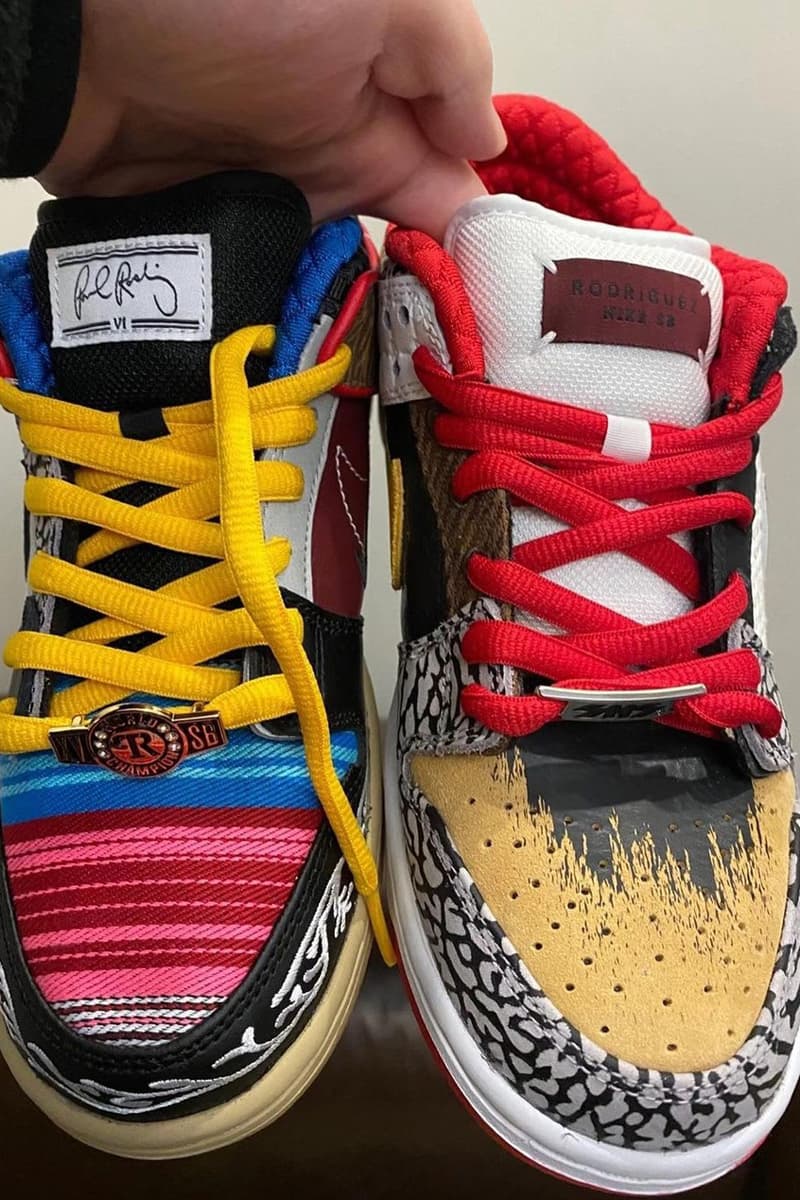 폴 로드리게즈가 디자인한 나이키 SB 덩크 로우 ‘왓 더 P-로드’ 실물 공개, SNKRS, 협업 스니커