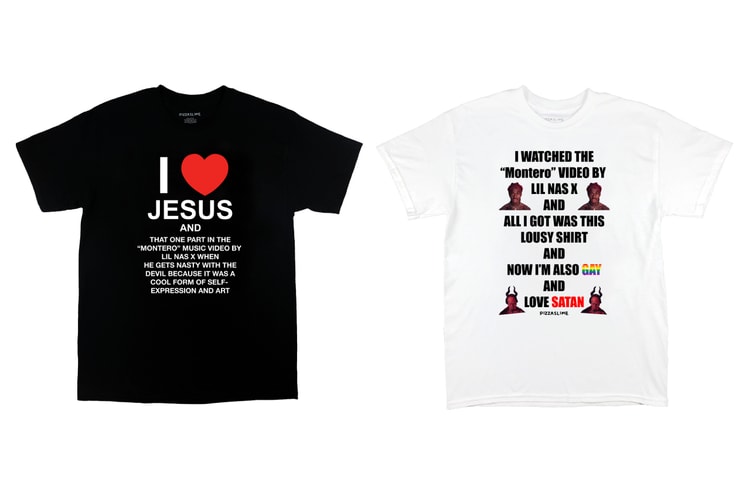 ‘사탄 슈즈’ 논란 해명글 담은 릴 나스 엑스 x 피자슬라임 티셔츠 출시
