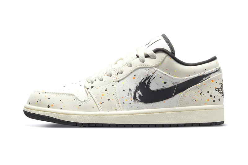 물감을 흩뿌린 듯한 나이키 에어 조던 1 로우 ‘페인트 스플래터'
