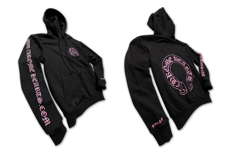 크롬하츠의 ‘WWW.CHROMEHEARTS.COM’ 핑크/블랙 컬러 후디 출시