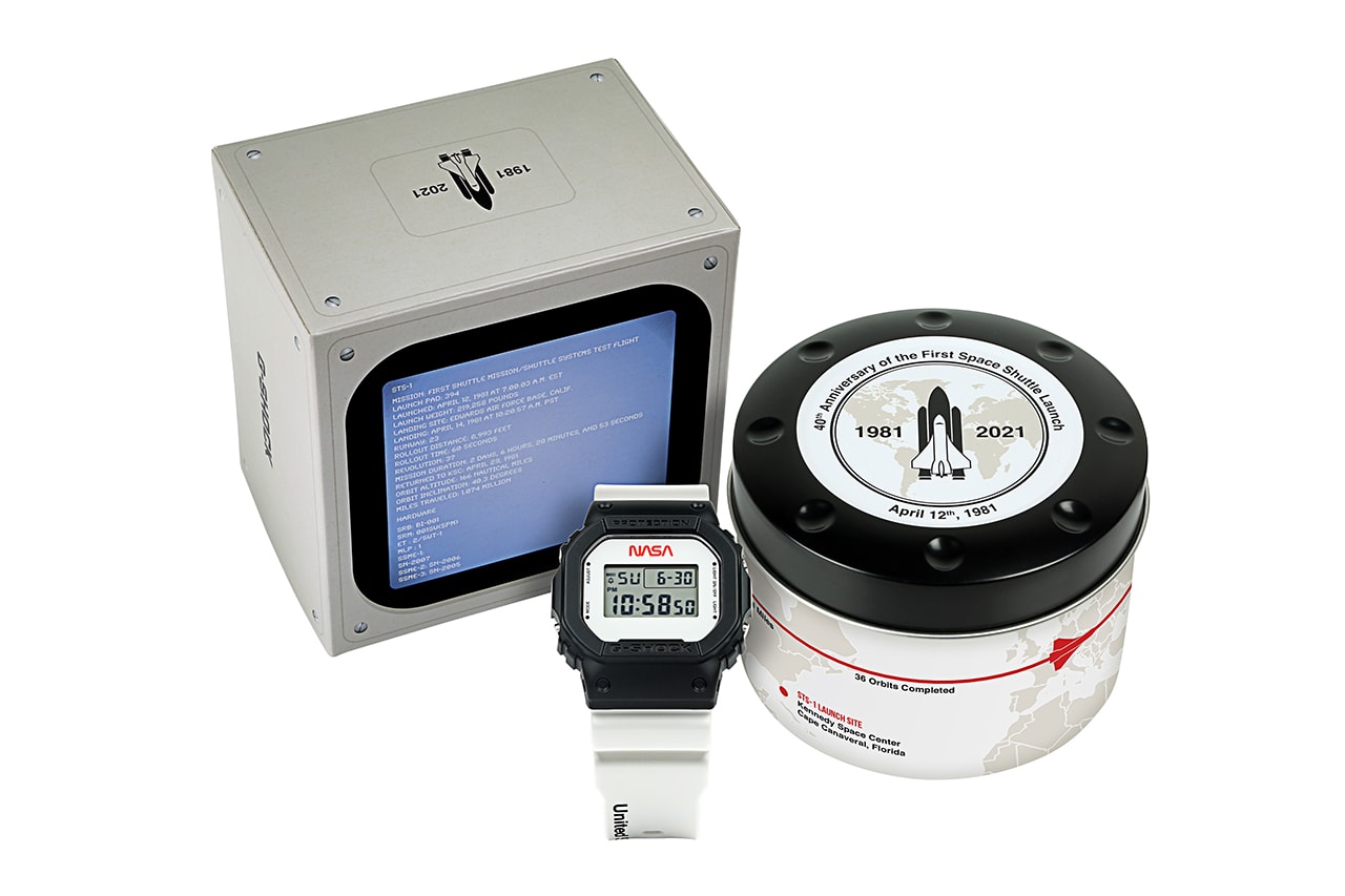 지샥, 나사 우주왕복 프로그램 40주년 기념 DW5600 출시 정보, 컬럼비아호, 손목시계, 워치
