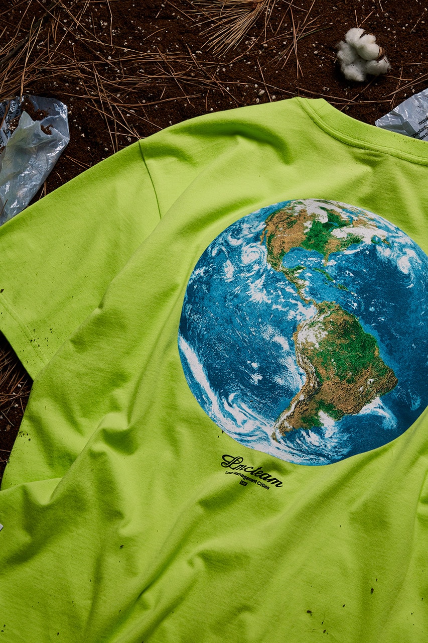 LMC, 오가닉 코튼을 활용한 ‘세이브 더 플래닛’ 티셔츠 출시, 에코백 이벤트, 레이어, 친환경, 생분해성, 지속 가능성