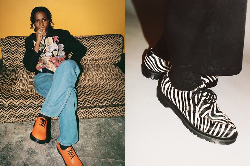 슈프림과 닥터 마틴의 새 협업 5홀 슈즈 출시 정보