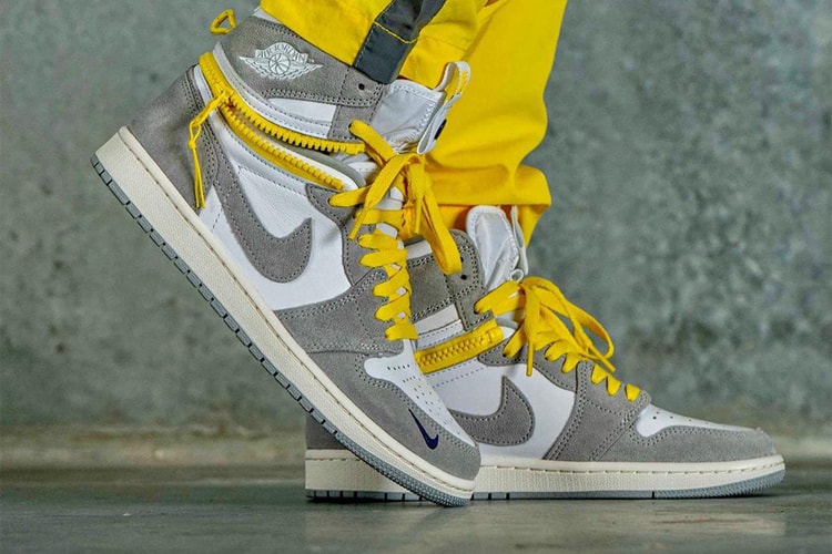 지퍼로 변신 가능한, 에어 조던 1 하이 스위치 ‘라이트 스모크’ 실물 공개