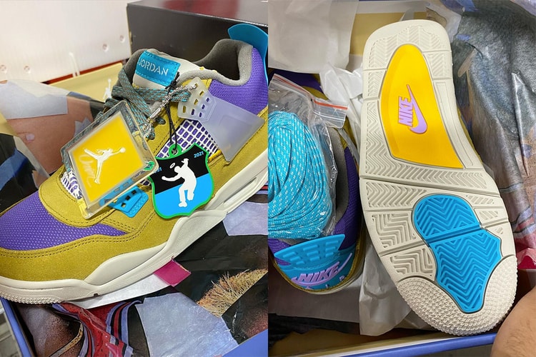 2021년 출시 예정, 유니언 x 에어 조던 4 ‘데저트 모스’ 실물 이미지