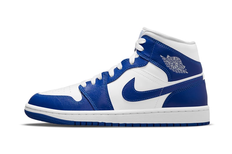 나이키 덩크 근본 컬러가 이식된 에어 조던 1 미드 '켄터키 스톰 블루' 사진 공개